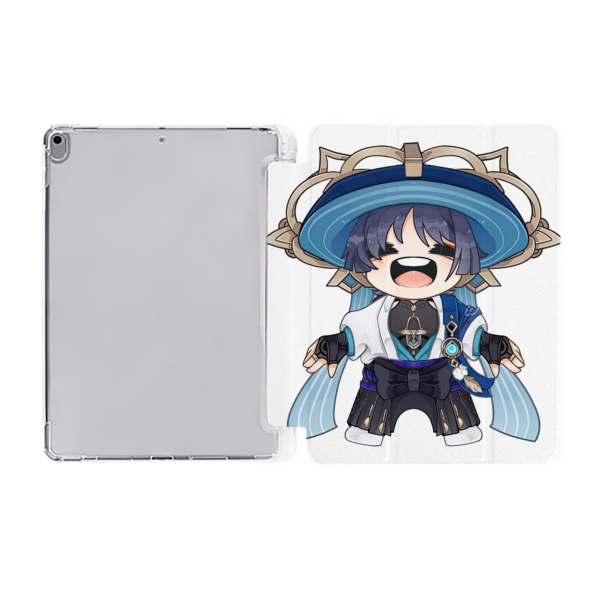 げんし神 さんペい genshin Sanpei IPad ケース ペン収納付き 三つ折りスタンド PUレザー×シリコン 対応機種9.5/10.5/10.9インチ